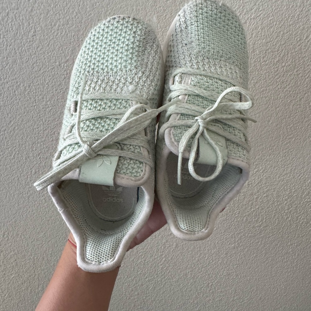 Adidas Light Green Knit Sneakers